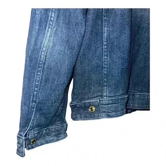 Michael Kors Womens Faux Fur Jean Jacket, Small - Picture 5 of 7